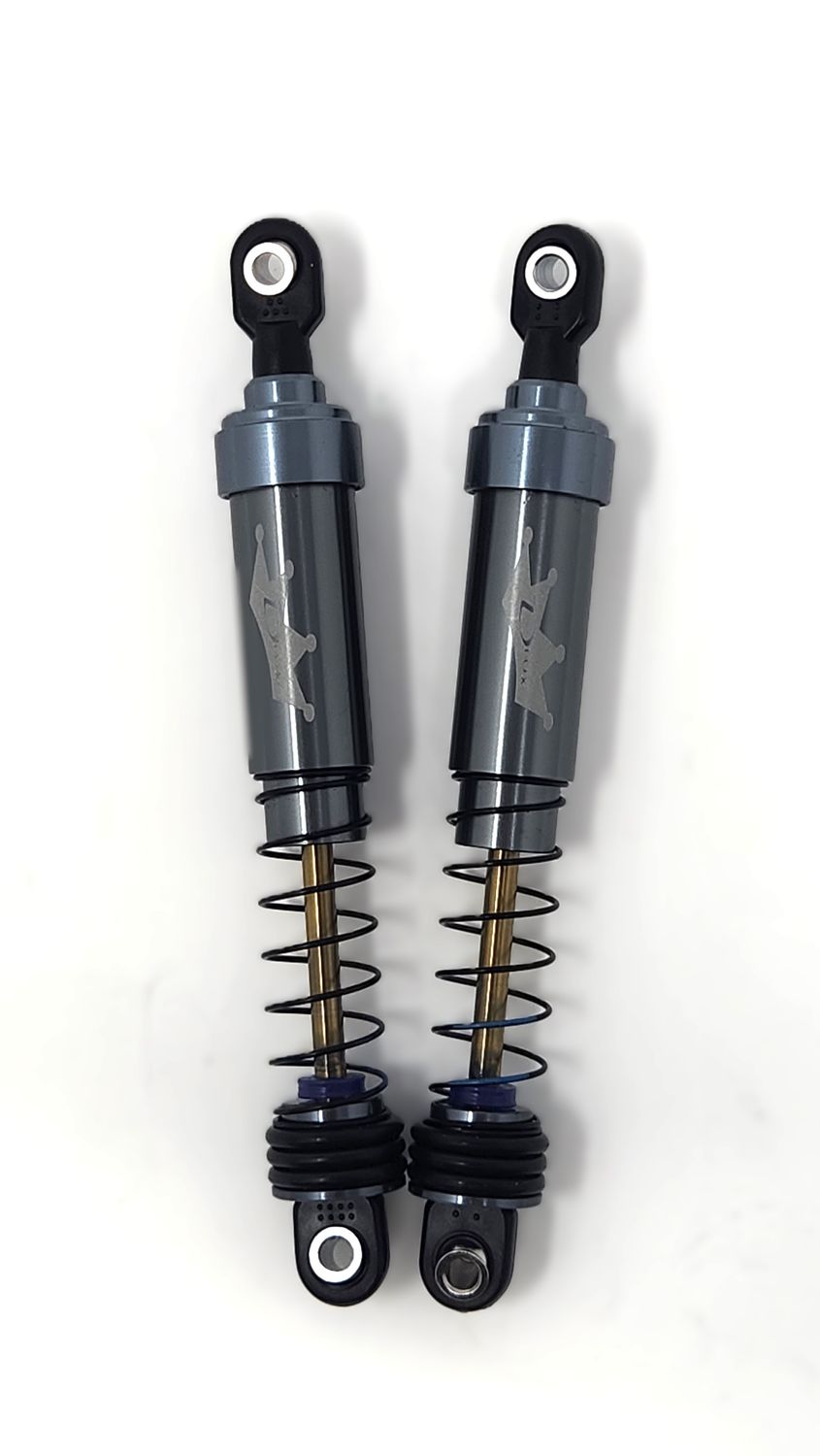 Dlux Short Shocks 92mm (Pair) (GUNMETAL) DLX-58092-GNM