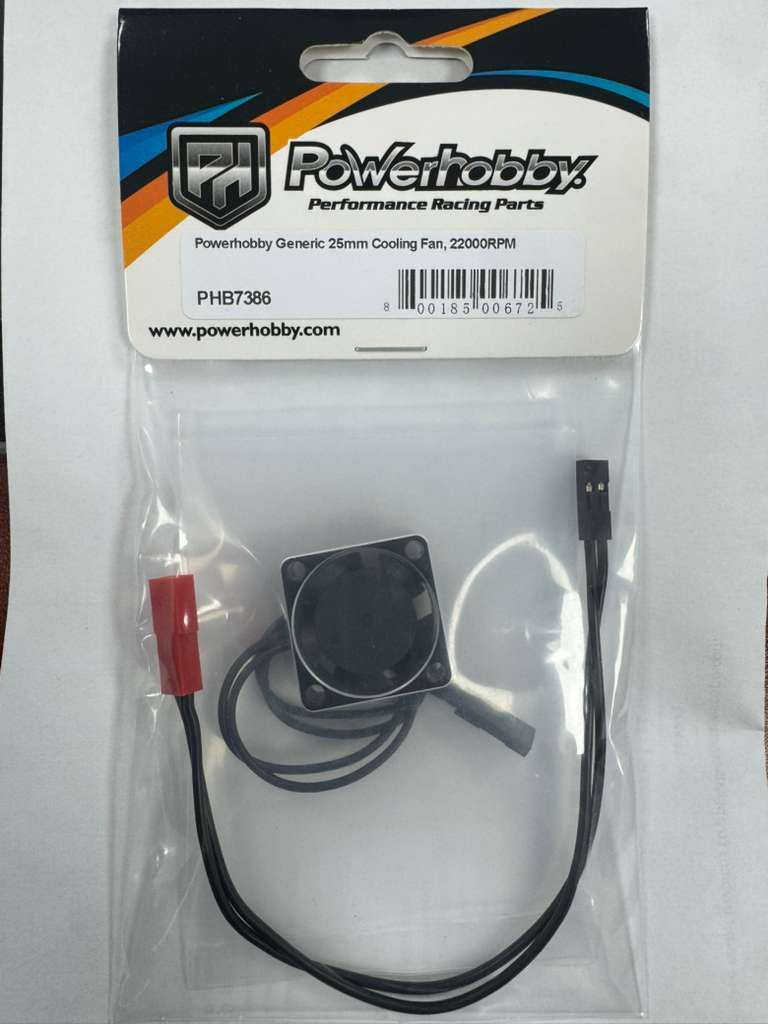 Powerhobby 25MM Aluminum High Speed Cooling Fan FOR Arrma Grom / Nascar PHB7386
