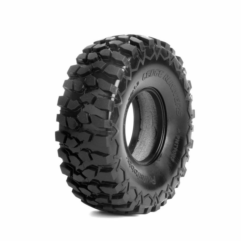 Powerhobby 1.9" Ledge Runners Ultra Soft 1/10 Rock Crawler Tires w Dual Stage Foams (2) PHT9003
