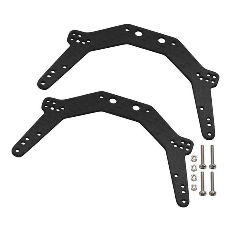 Hot Racing Graphite Chassis Side Plates: Axial AX24 HRAAXTF14GM