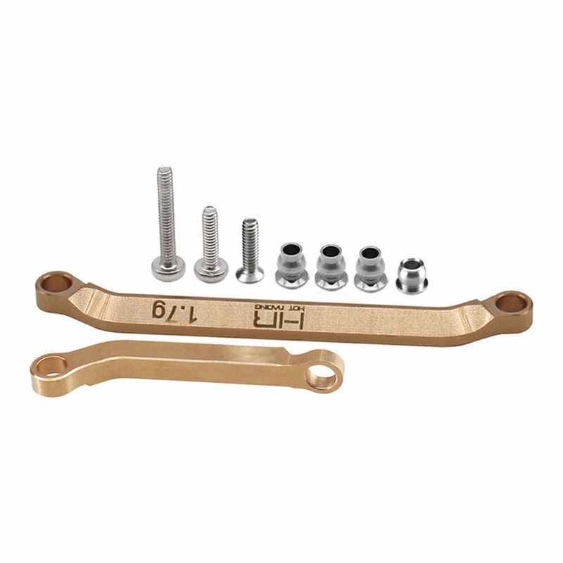 Hot Racing Brass Tight Tolerance Steering Link Set, 1/30 Axial SCX30 HRASXTY49H