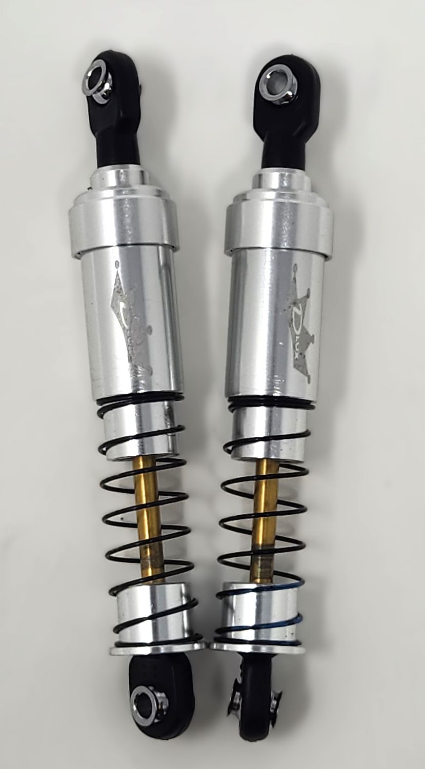 Dlux Ultra Short Shocks 80mm (Pair) (Silver) DLX-58080-SLV
