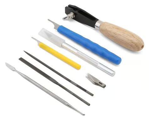 Shesto Limited Model Craft 12-Piece 3D Printed Model Cleaning &amp; Finishing Tool Set w/Zip-Up Storage Case SKIPTK2012/3D