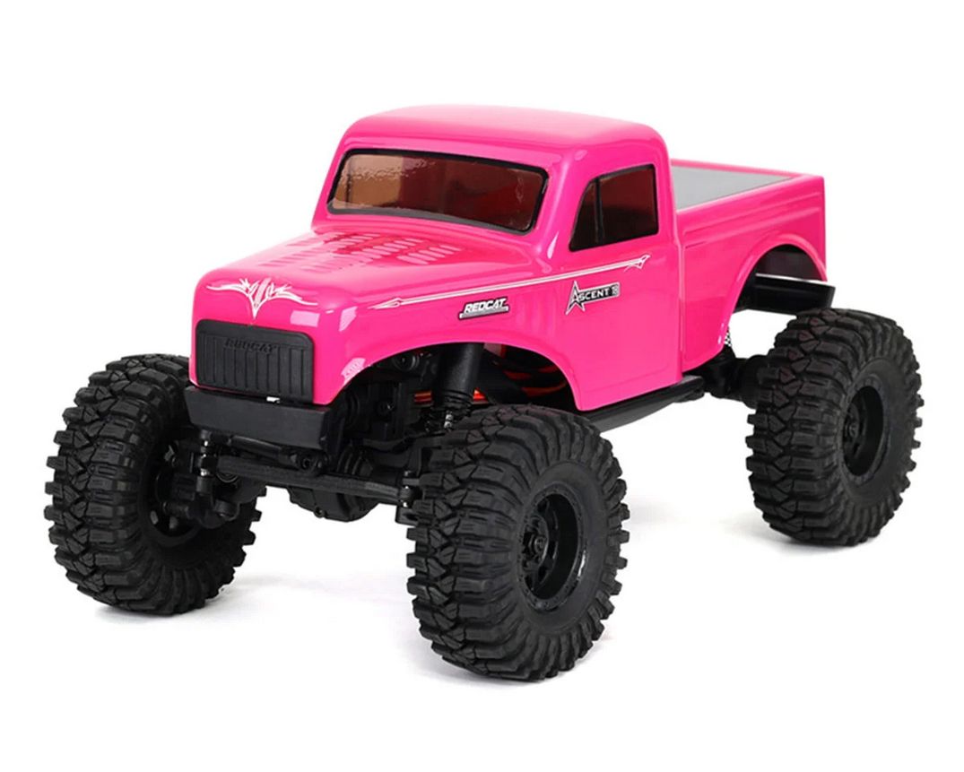 Redcat Ascent-18 1/18 4WD RTR Brushed Rock Crawler (Pink) w/2.4GHz Radio, Battery &amp; Charger RER43484