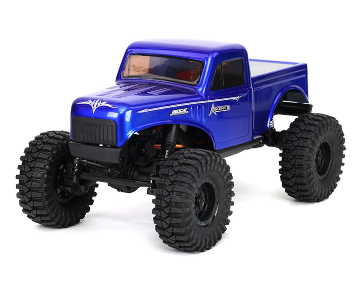Redcat Ascent-18 1/18 4WD RTR Brushed Rock Crawler (Blue) w/2.4GHz Radio, Battery &amp; Charger RER43481