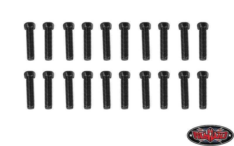 RC4WD Scale Hex Head Bolts (M3x12mm) (Black) (20pcs) Z-S0131