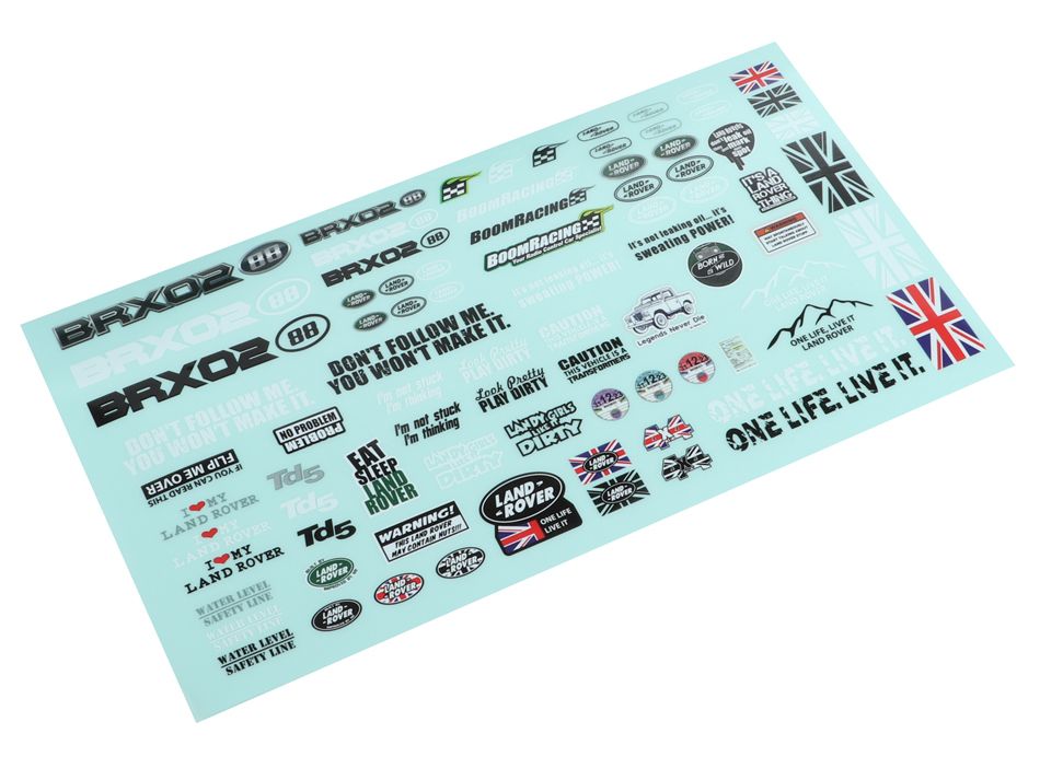 Boom Racing Decal Sticker for BRX02 88 Chassis BRX02364
