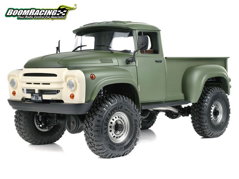 Boom Racing BRX01 AWB Link Adjustable Wheelbase 1/10 4WD Radio Control Chassis Kit (Link Version) With ZIL Pickup Hard Body BR8013