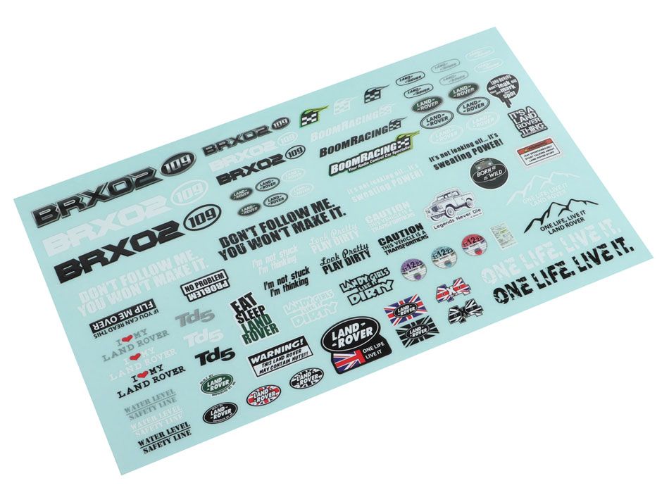 Boom Racing Decal Sticker for BRX02 109 Chassis BRX02363