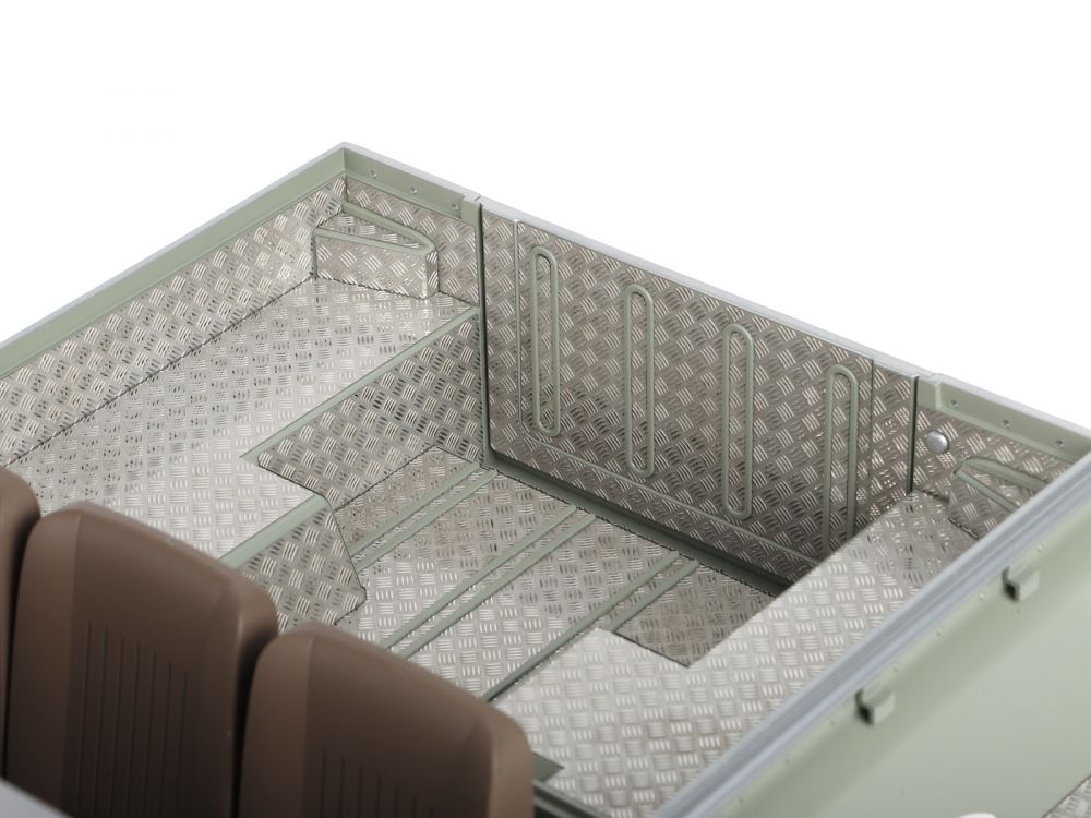 Boom Racing KUDU™ Stainless Steel Diamond Plate Set for Series Land Rover® 109 (Rear Bed) Silver BRX02372S