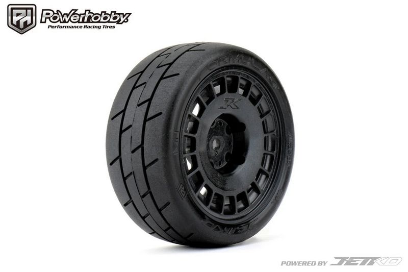 Powerhobby 1/10 Rally Car Formula Mounted Tires / Radial Wheels (4) PHB3204RBMSG