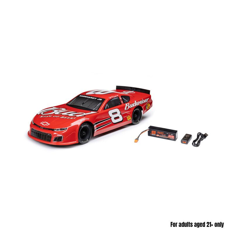 Losi 1/12 Asphalt Late Model Dale Earnhardt Jr. No. 8 (Budweiser) (Battery &amp; Charger Included) LOS-3104T2