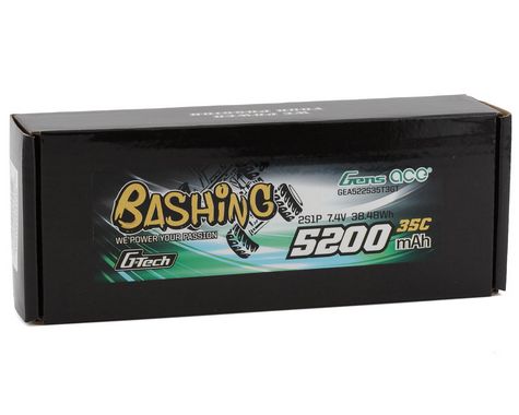 Gens Ace 2S G-Tech Smart "Bashing" LiPo Battery 35C (7.4V/5200mAh) w/IC5 Plug GEA522S35IC5