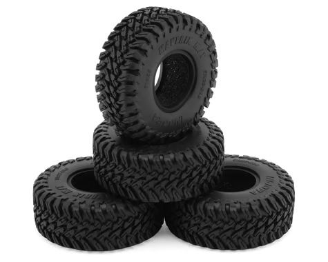 Injora 1.0" Maverix M/T Micro Rock Crawler Tires (4) (57mm OD) (S5) w/Foam Inserts INJYQT-1028