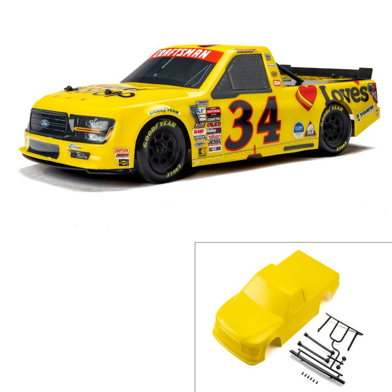 Pro-Line Racing Limited Edition 1/12 Pre-Cut/Pre-Painted Layne Riggs #34 Love Yellow Body: Losi NASCAR PRO365420