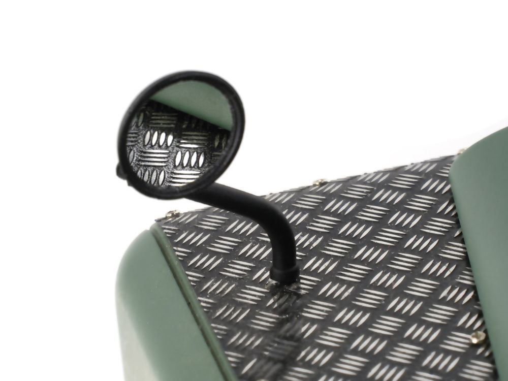 Boom Racing Mirror-Finish Stainless Steel Side &amp; Rear Mirror Set for Land Rover® Series II BRX02420