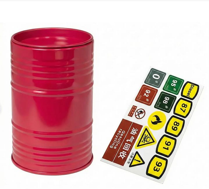 Integy Realistic Metal 1/10 Scale 55 Gallon Drum / Container / Barrel C34253RED