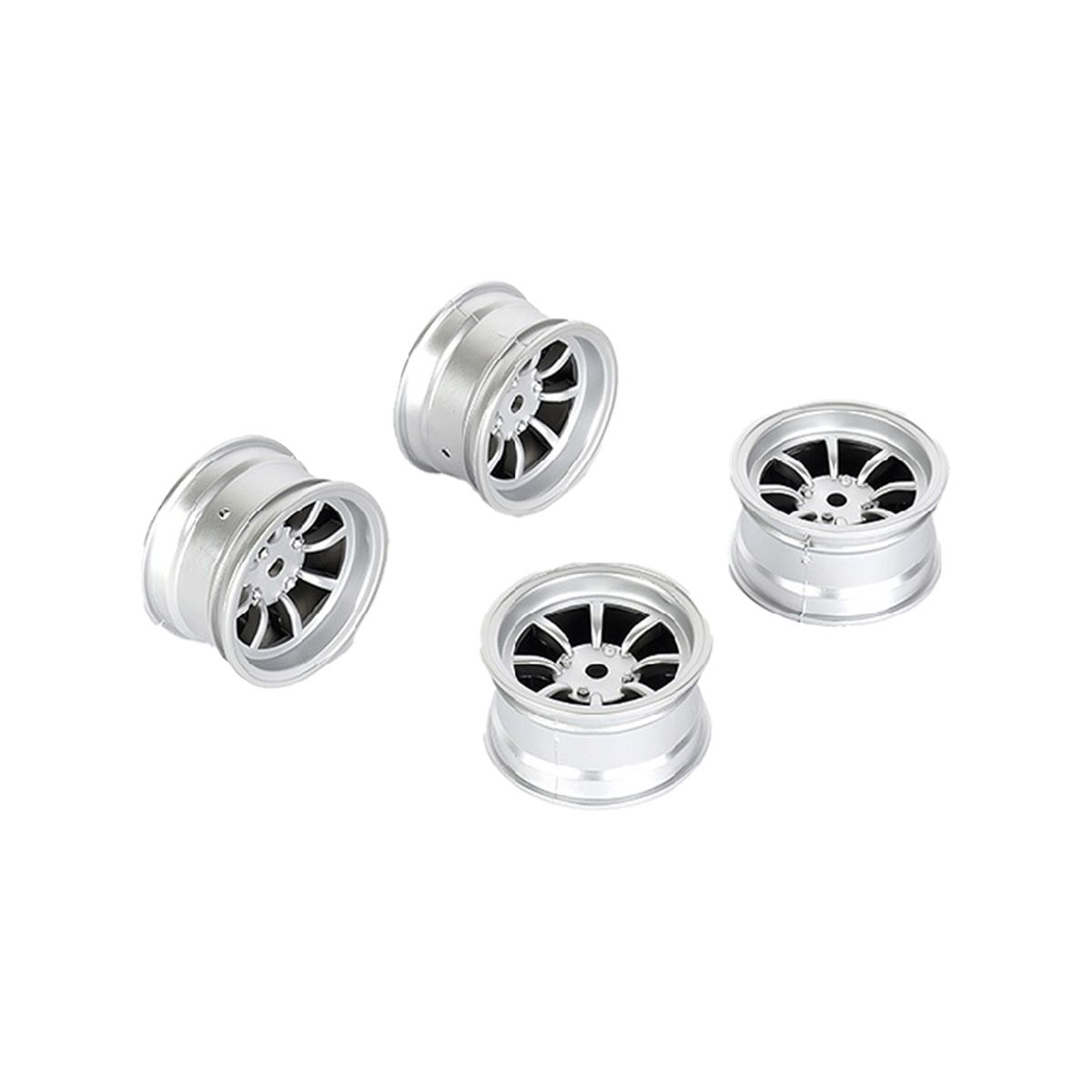 Louise R/C 8 Spoke Wheel +4mm (Silver), for LMX LOUNBA263