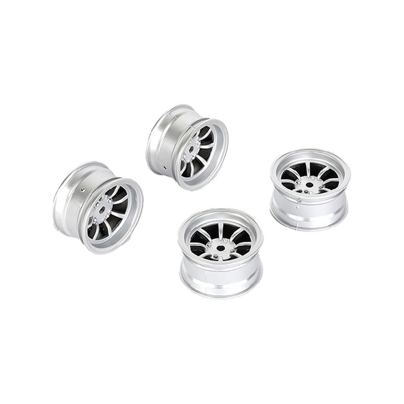 Louise R/C 8 Spoke Wheel +4mm (Silver), for LMX LOUNBA263
