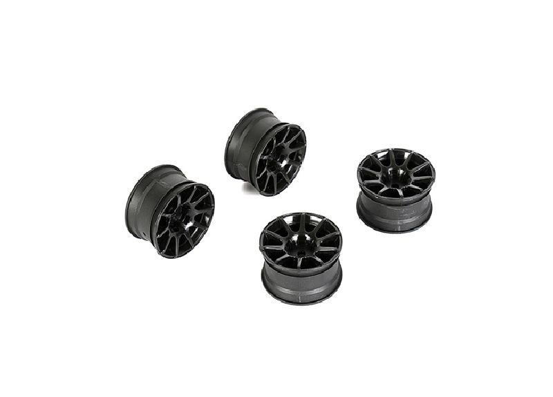 Louise R/C 10 Spoke Wheel +4mm (Black), for LMX LOUNBA320