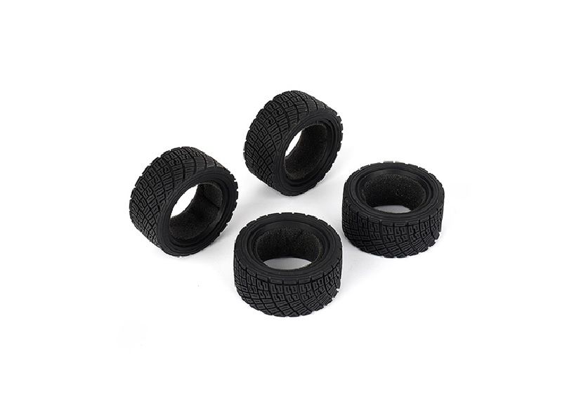 Louise R/C Rally Tires &amp; Foam (4pcs), for LMX LOUNBA331