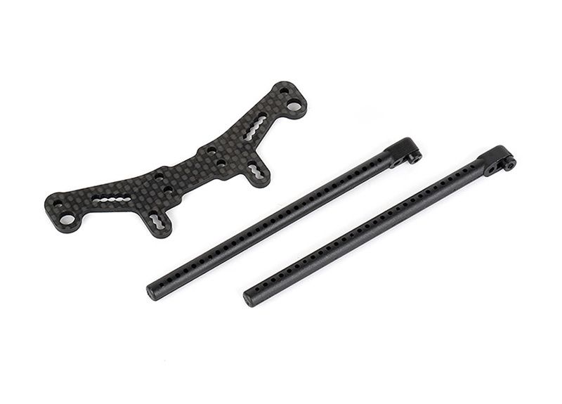 Louise R/C Carbon Rear Shock Tower (for Sedan Body), Fits LMX LOUNBA333