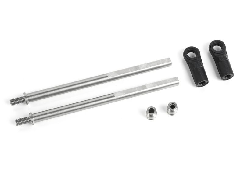 Boom Racing 82mm Stainless Steel Adjustable Rear Lower Link Spline Shaft for BRX01 AWB 2XL Rails 305-325mm / 12.0"-12.8" (2) BRLC70229-2XL