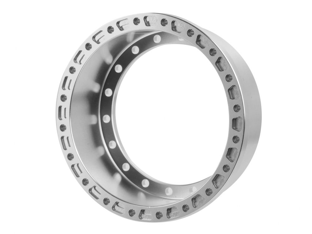 Boom Racing ProBuild™ 1.9" Alum 15mm Notched Wheel Barrel (1) Flat Platinum BRPROB-23PL