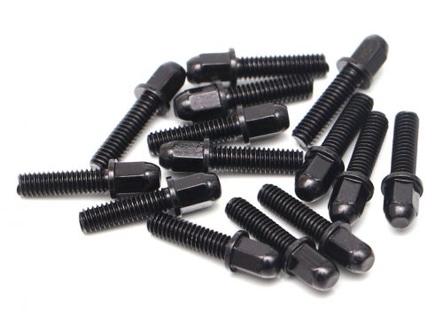 Boom Racing ProBuild™ Mag Seat Lug Nut 12.9 Grade M2.5x9mm Scale Hardware Set (14) Black BRPROB-19BK