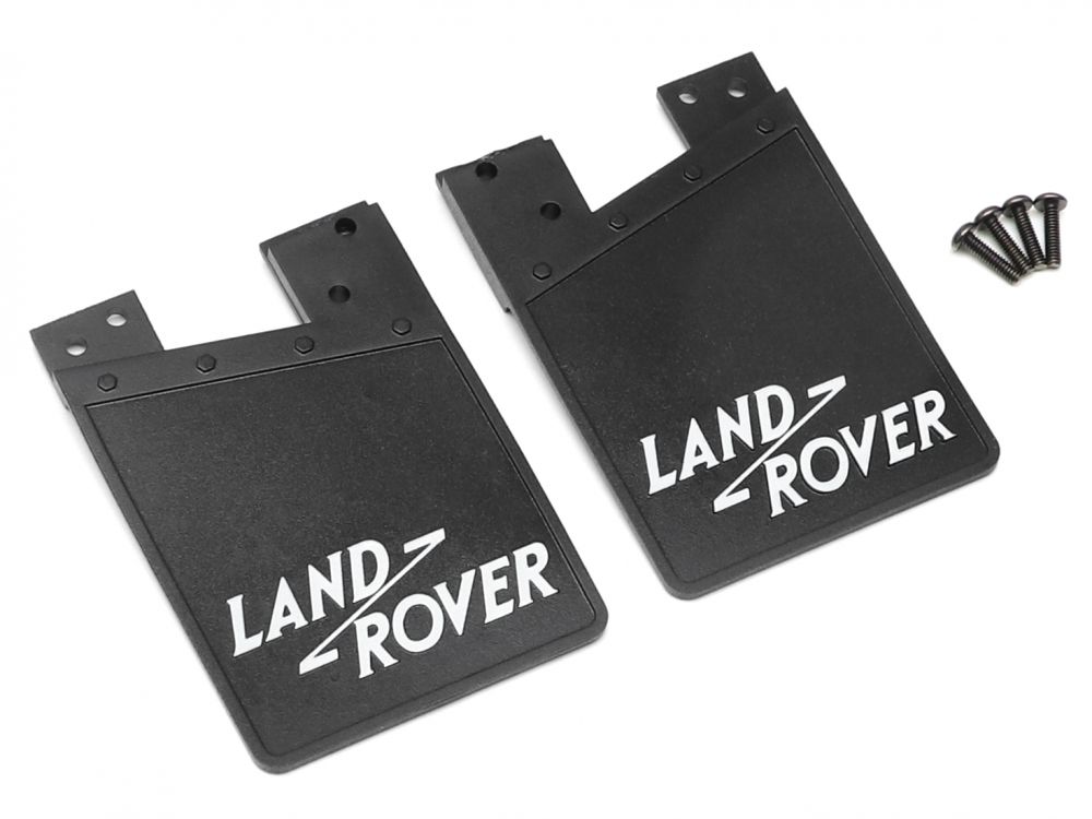 Boom Racing Classic Rubber Mud Flaps for BRX02 Series Land Rover White BRX02330W