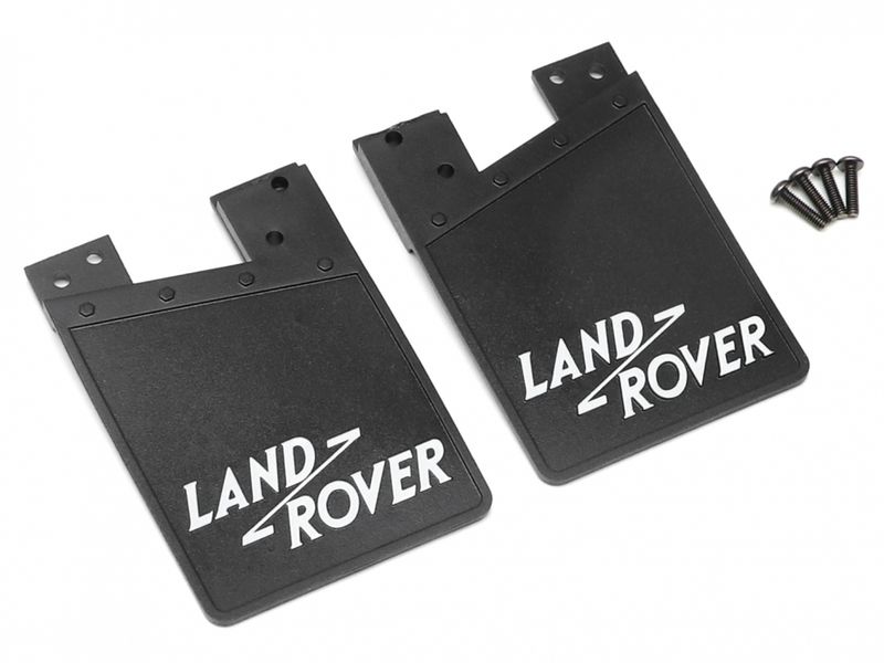 Boom Racing Classic Rubber Mud Flaps for BRX02 Series Land Rover White BRX02330W