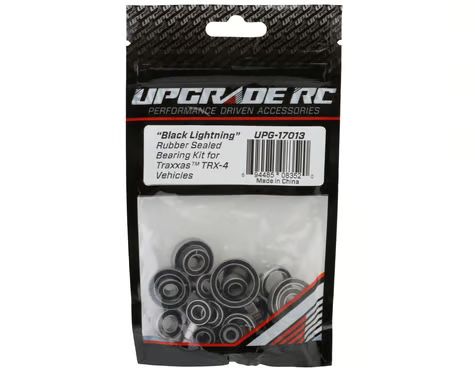 UpGrade RC "Black Lightning" Rubber Sealed Bearing Kit for Traxxas® TRX-4® UPG-17013