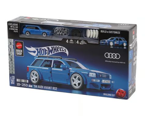 Mattel Brick Shop™ Hot Wheels® '94 Audi® Avant RS2 Set w/Die-Cast Audi® Avant RS2 MTTJGR28