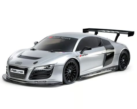 Tamiya TT-02 2008 Audi R8 LMS 1/10 4WD Electric Touring Car Kit w/Pre-Painted Body (Limited Edition) (Silver) TAM47517