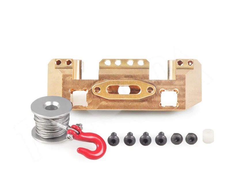 Powerhobby Brass Front Bumper Mount w Spool FOR Traxxas TRX-4 PHB5571