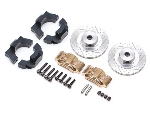 Boom Racing Brass Rear Brake Disc Set for BRX70/BRX80/BRX90 PHAT™ Axle BRLC7081R