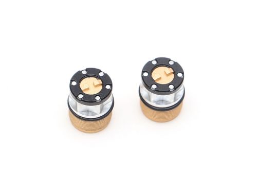 Boom Racing Scale 4WD Center Locking Hub Cap (2) Gold (XT5 Series) BRW780921GD