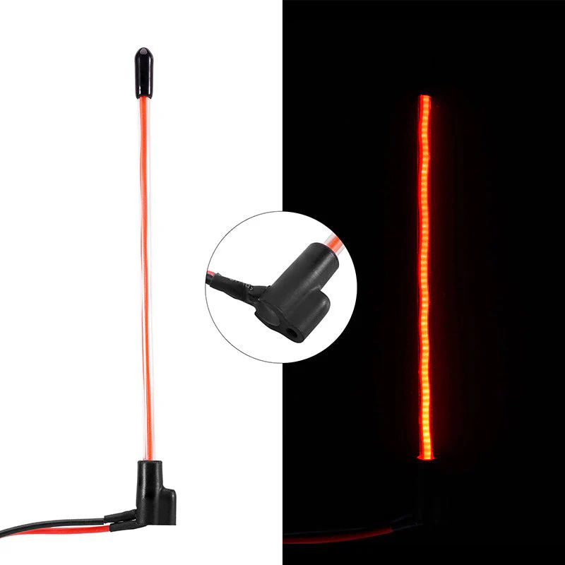 INJORA LED Whip Light for 1/18 1/24 RC Crawlers (Bottom-Fixed) (Red) L43-RD