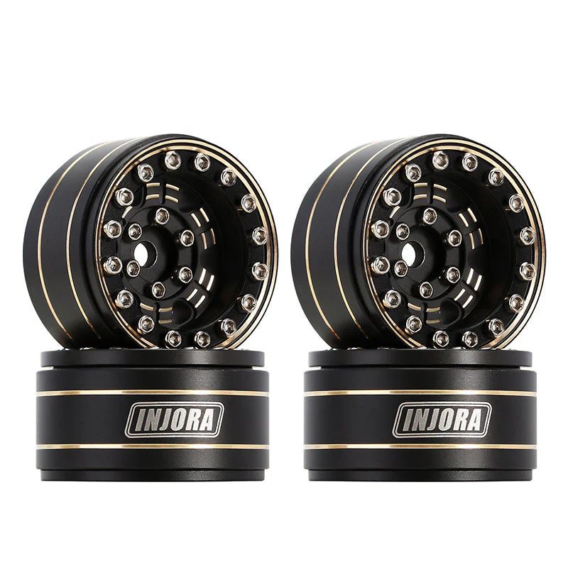 INJORA 1.0" 47g/pcs Brass -3.15mm Offset Wheels for Micro Crawlers (W1005) YQW-1005