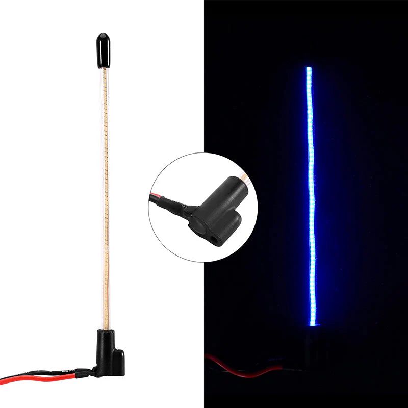 INJORA LED Whip Light for 1/18 1/24 RC Crawlers (Bottom-Fixed) (Ice Blue) L43-BL
