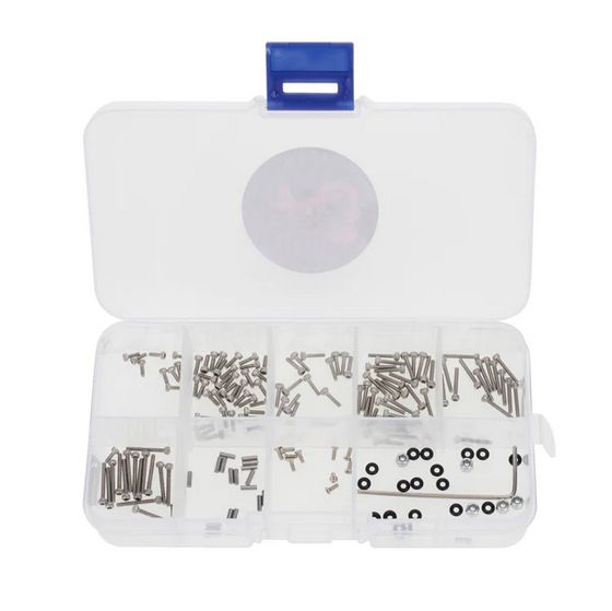 MEUS Racing Stainless Steel Full Car Screws Box Set for Axial SCX24 01-KY0186