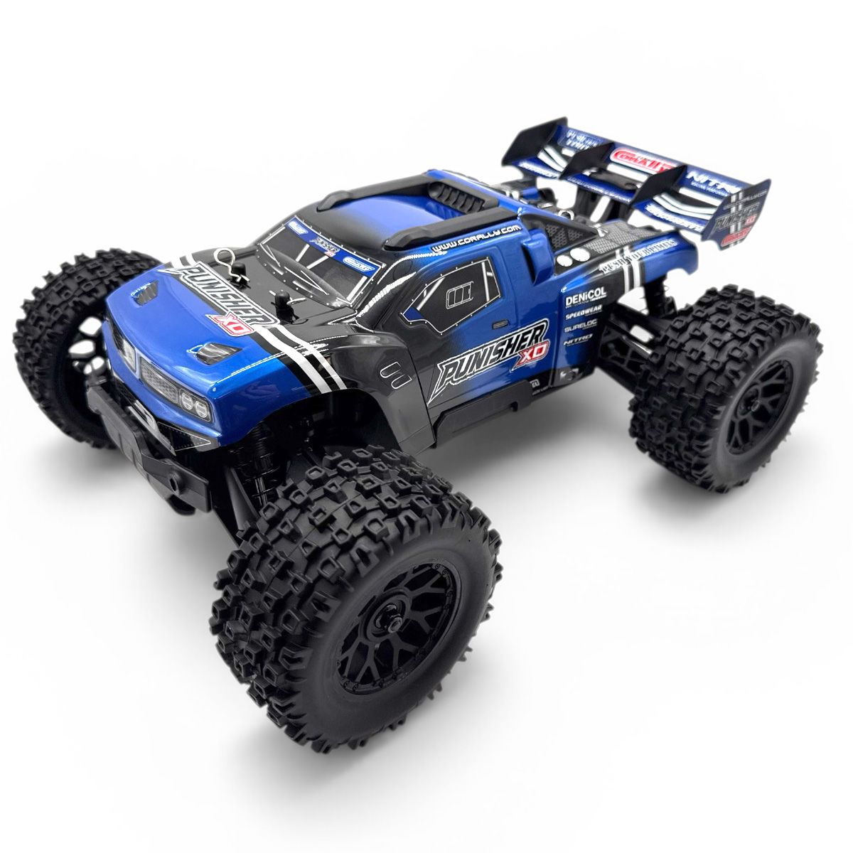 Corally Punisher XD 4WD 2S Small Scale, RTR Monster Truck, Blue COR00231-B