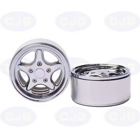 Dixieland R/C 1.9 Land Rover Defender Style Beadlocks (Chrome)