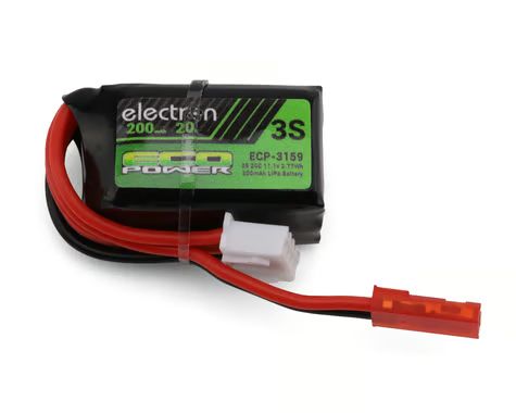 EcoPower "Electron" 3S 20C LiPo Battery w/JST Connector (11.1V/200mAh) (Redcat® Ascent 18 Apex®) ECP-3159