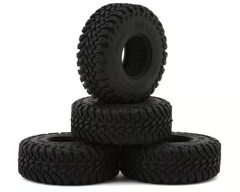 Injora 0.7" Maverix M/T Micro Rock Crawler Tires (4) (41mm OD) w/Foam Inserts INJT7028