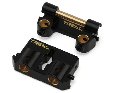 Treal Hobby Redcat Ascent-18 Brass Front &amp; Rear Bumper Mounts (Black) (30.4g) TLHTASCENT18-14