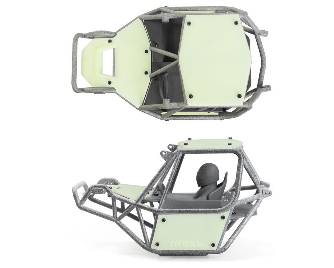 Treal Hobby Axial SCX24 DIY Buggy Nylon Cage &amp; Panels Kit (132mm Wheelbase) (Grey) TLHTSCX24-284