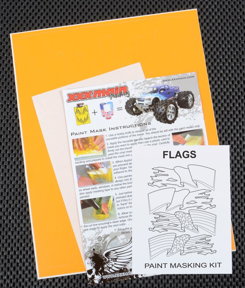 XXX Main Racing Flags Paint Mask XXXM045L