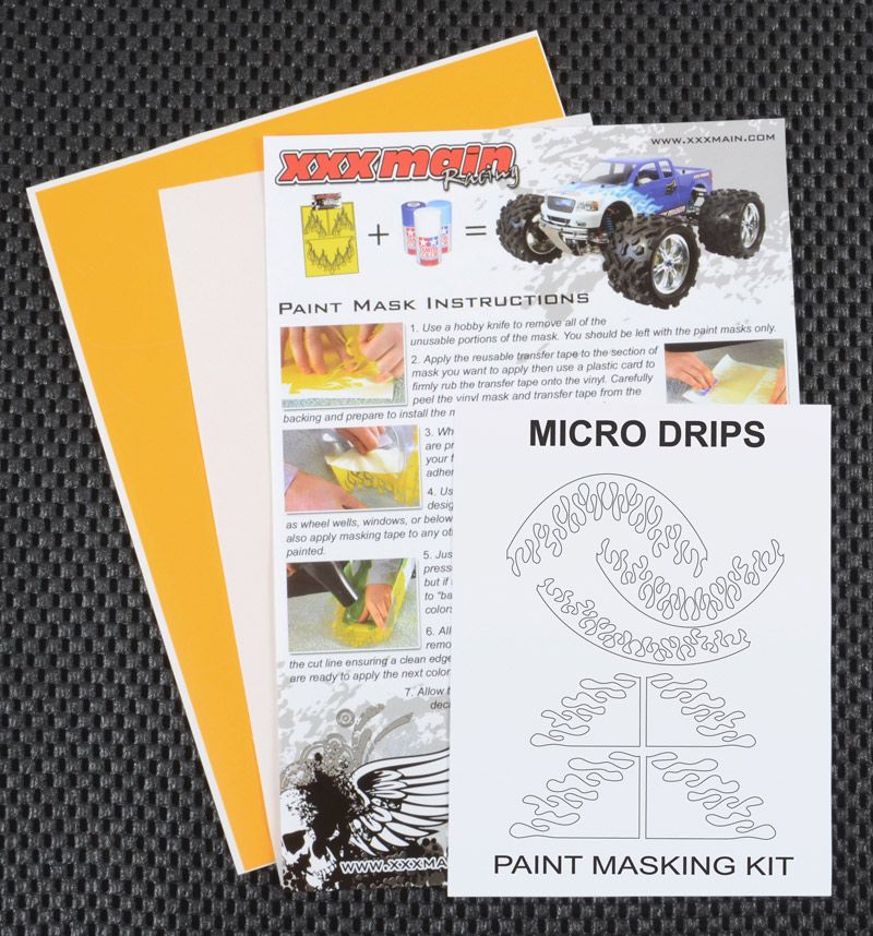 XXX Main Racing Micro Drips Paint Mask XXXM003S
