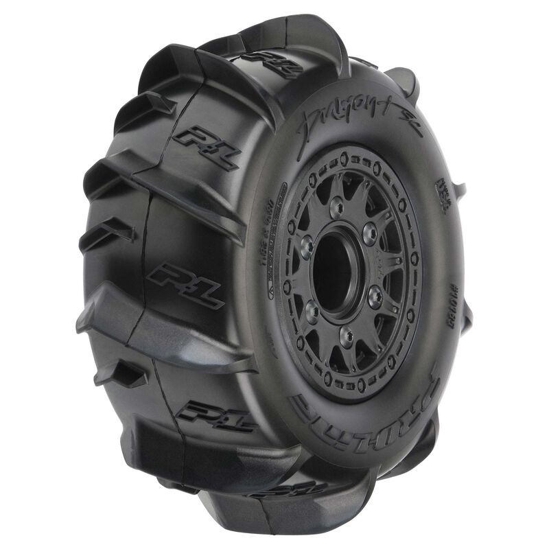 Pro-Line Racing 1/10 Dumont Front/Rear 2.2"/3.0" SC Mounted 12mm Black Raid (2) PRO1018510